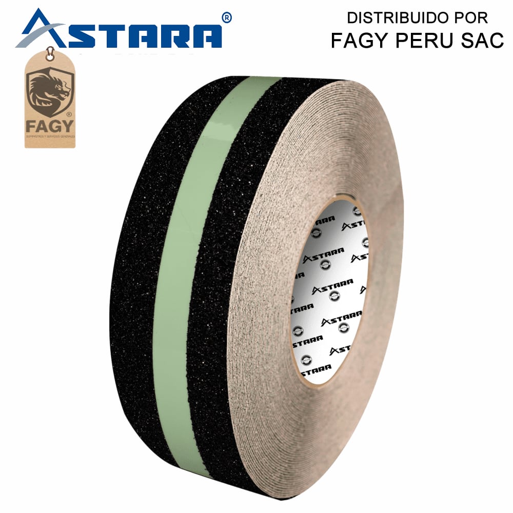 Cinta antideslizante fotoluminicente 5cm x 18m Astara - Astara