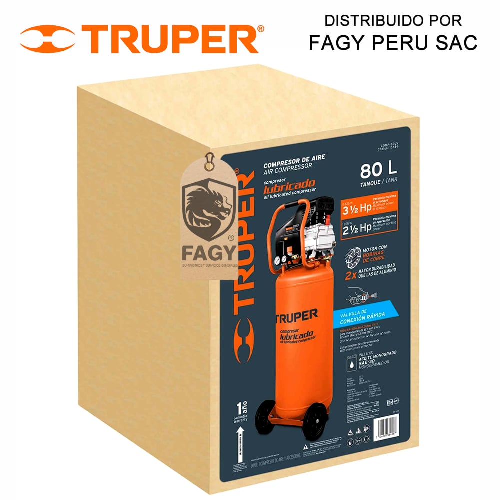 Compresora de Aire Truper 102116, 80 Litros Vertical_01