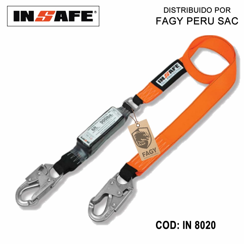 Linea de vida con amortiguador Insafe in 8020