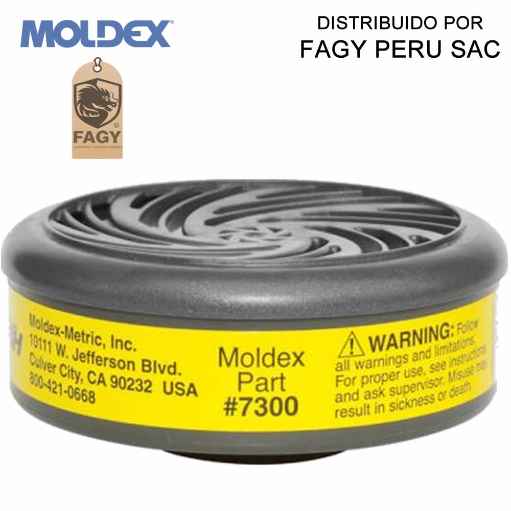 Cartucho contra vapores organicos, gas acido 7300 moldex - Moldex