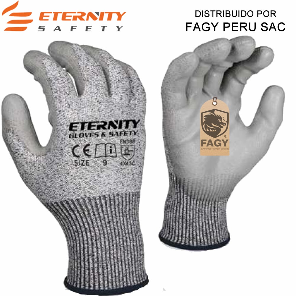 Guante anticorte nivel 5 palma de pu Eternity - ETERNITY