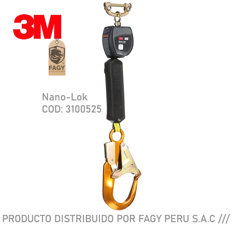Bloque Retractil 3M DBI-SALA 6 ft (1.80 m) Nano-Lok 3100525 - 3M