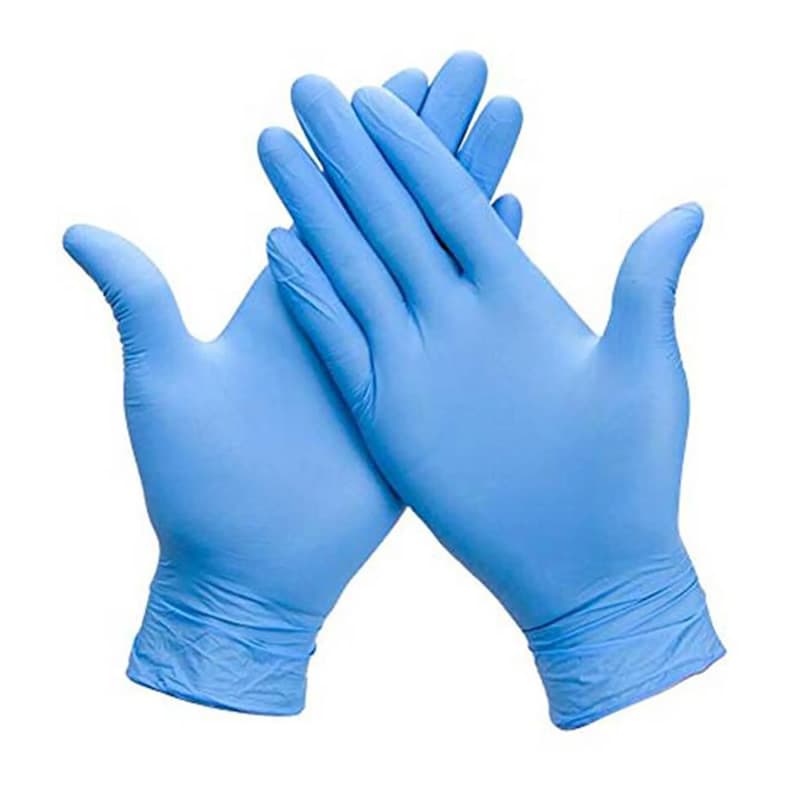 Guantes de nitrilo azul libres de polvo marca Eliud - Eliud
