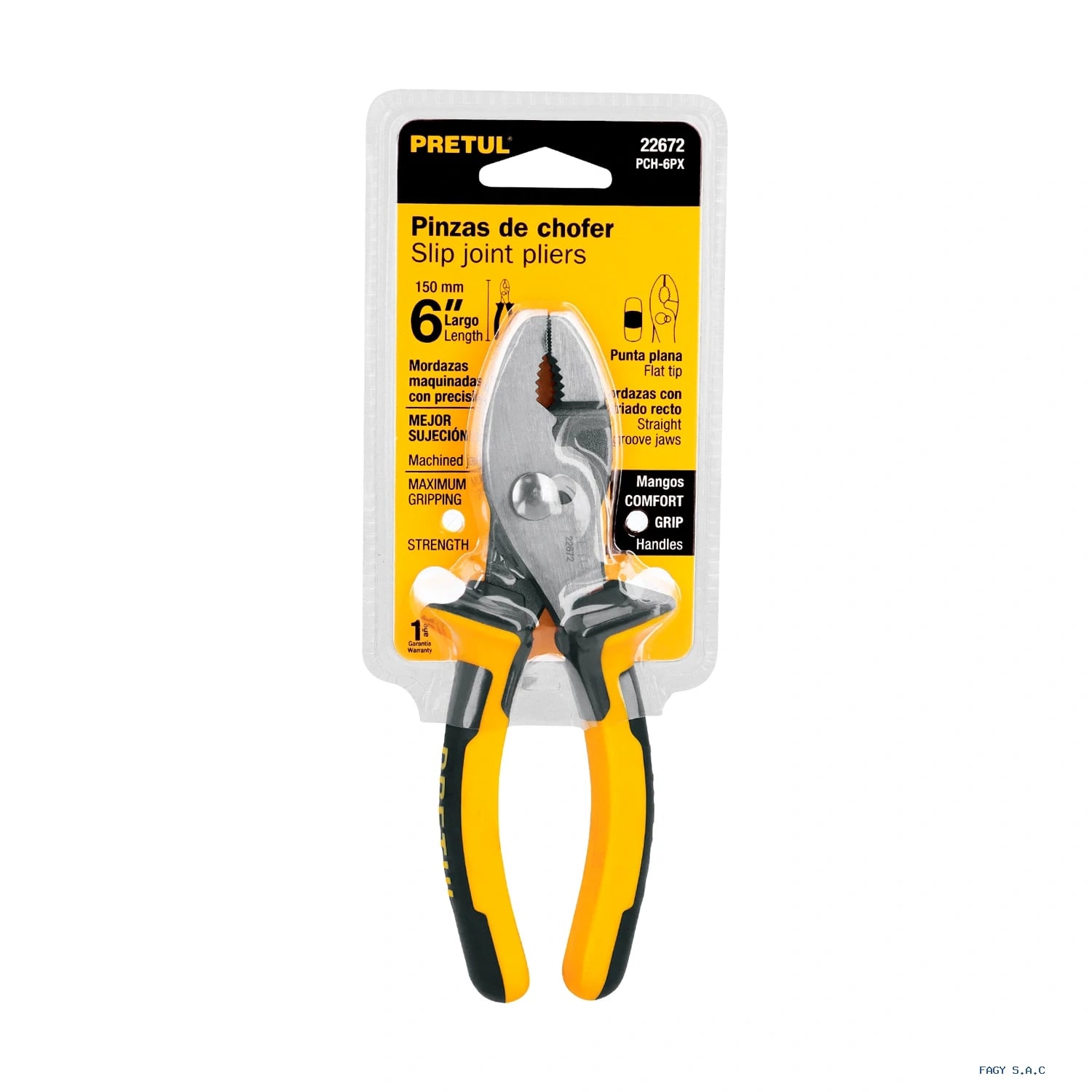 Alicate pinza de chofer 6" mango Comfort Grip, Pretul 22672
