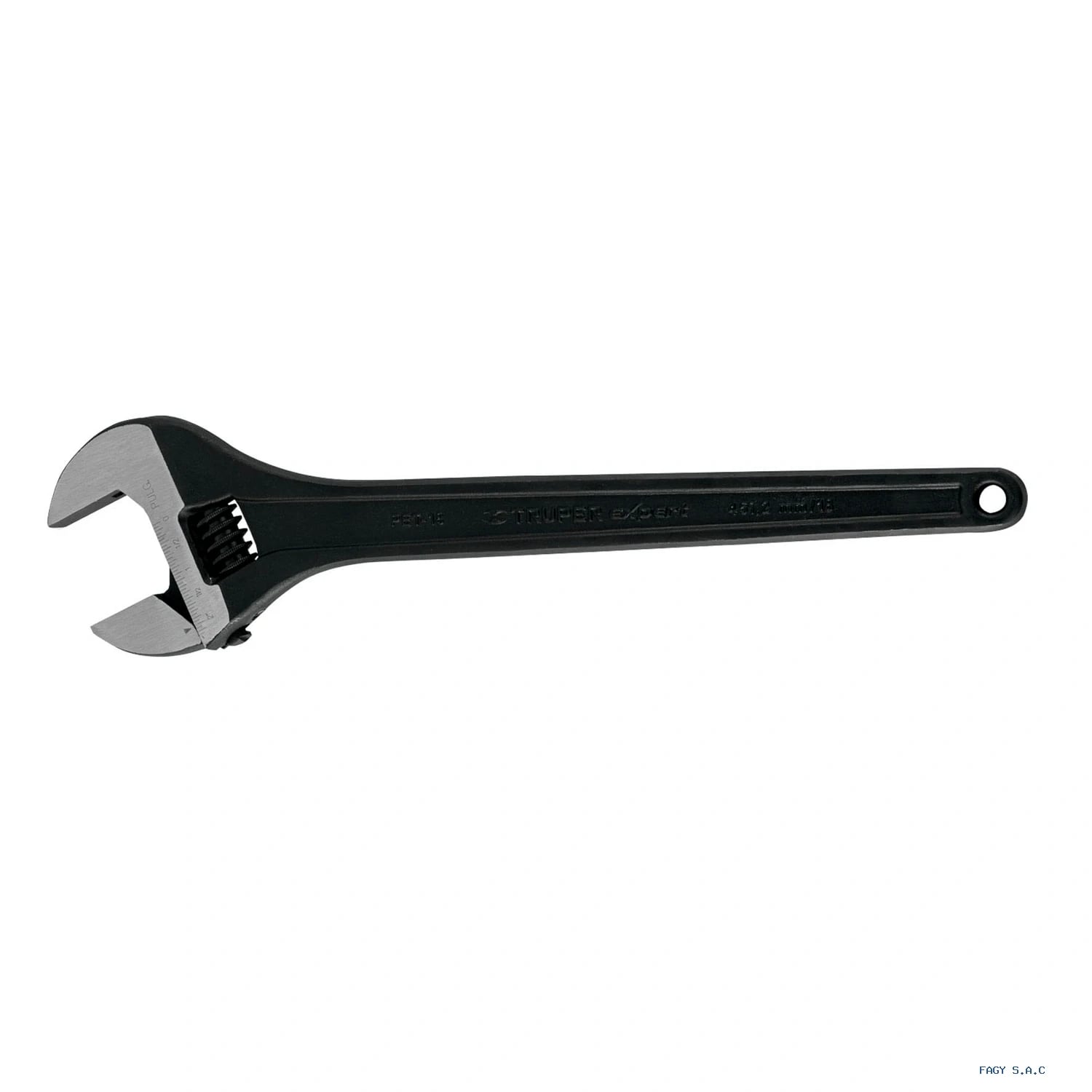 Llave ajustable (perico) 18" profesional pavonada, Expert PET-18 15498