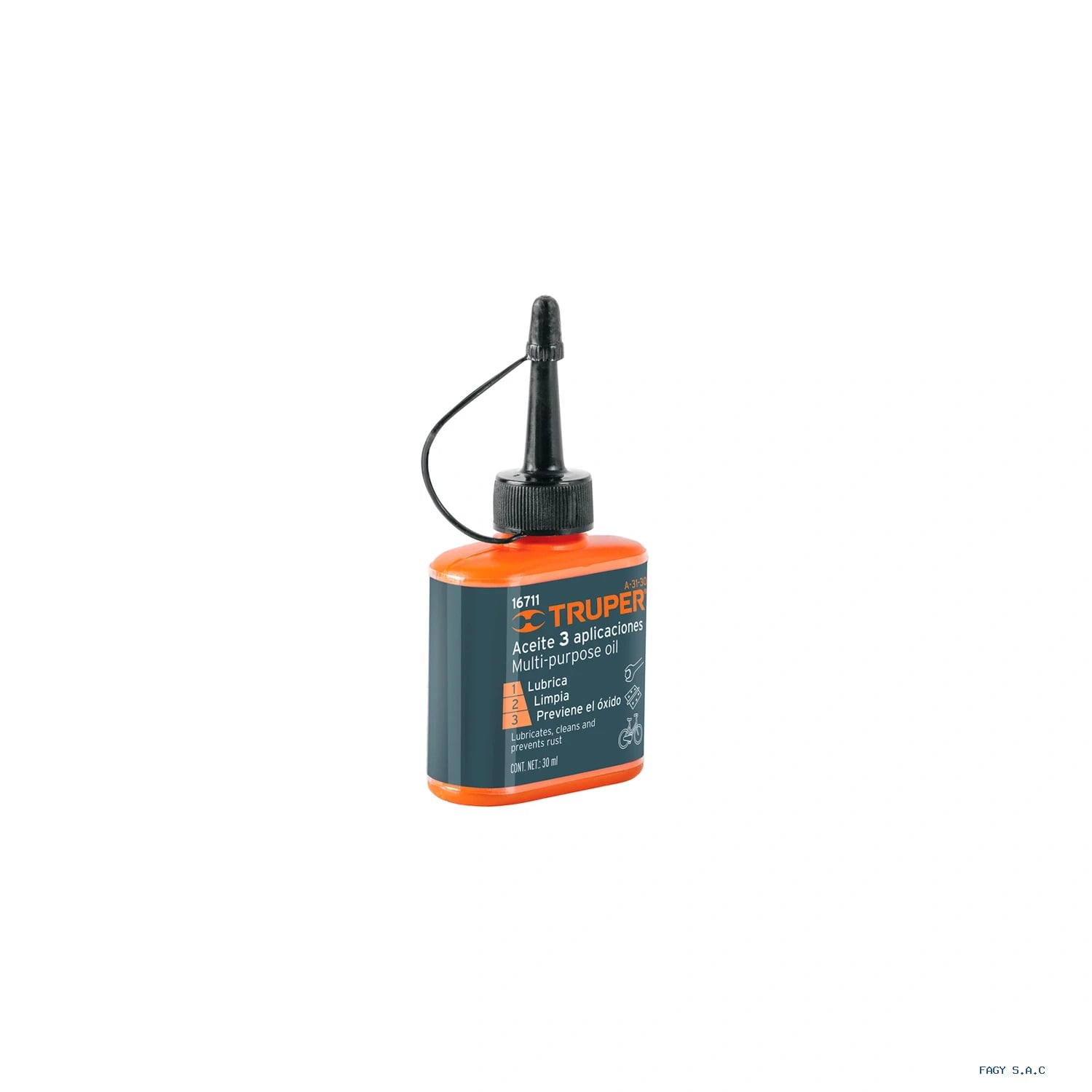 Aceite multiusos, 30ml (1oz), Truper 16711