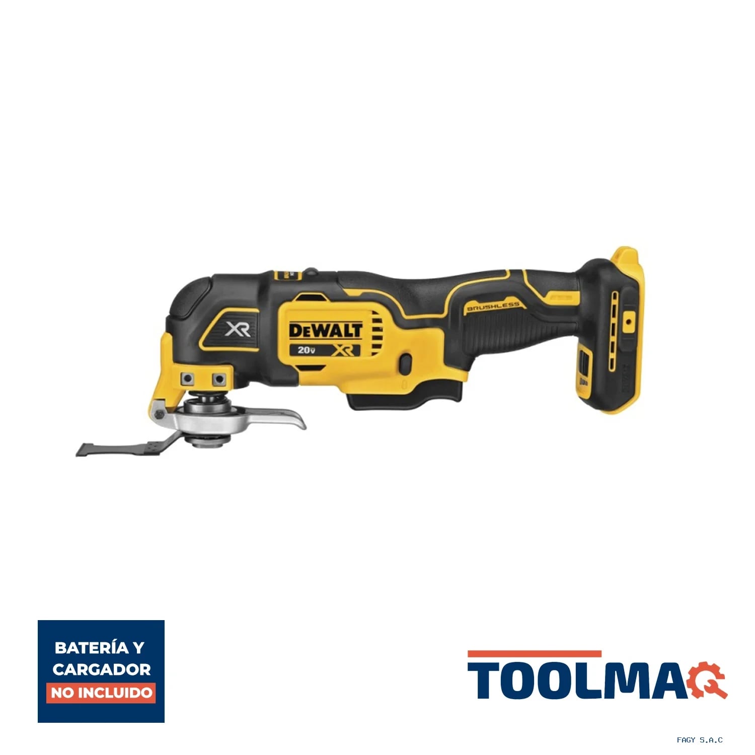 Herramienta Multiuso Oscilante 20 V Xr 20000 Cpm (Sin Baterías/Sin Cargador) Dewalt DCS356B