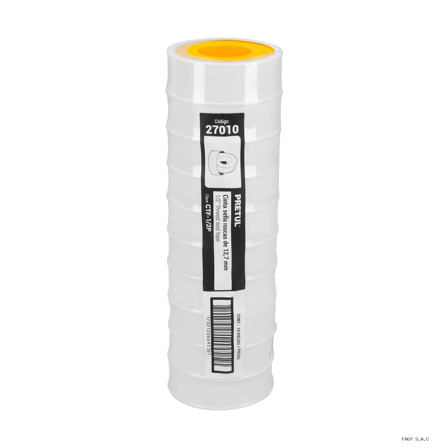 Cinta sella roscas 1/2″ x 7m Pretul 27010