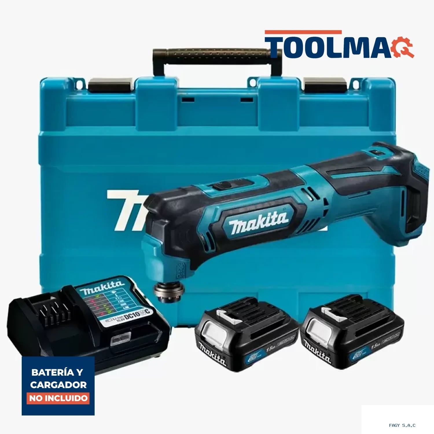 Multi Tool 12V 6000 – 20000 OPM CXT 2 Bat 1.5Ah Makita TM30DWYEX1