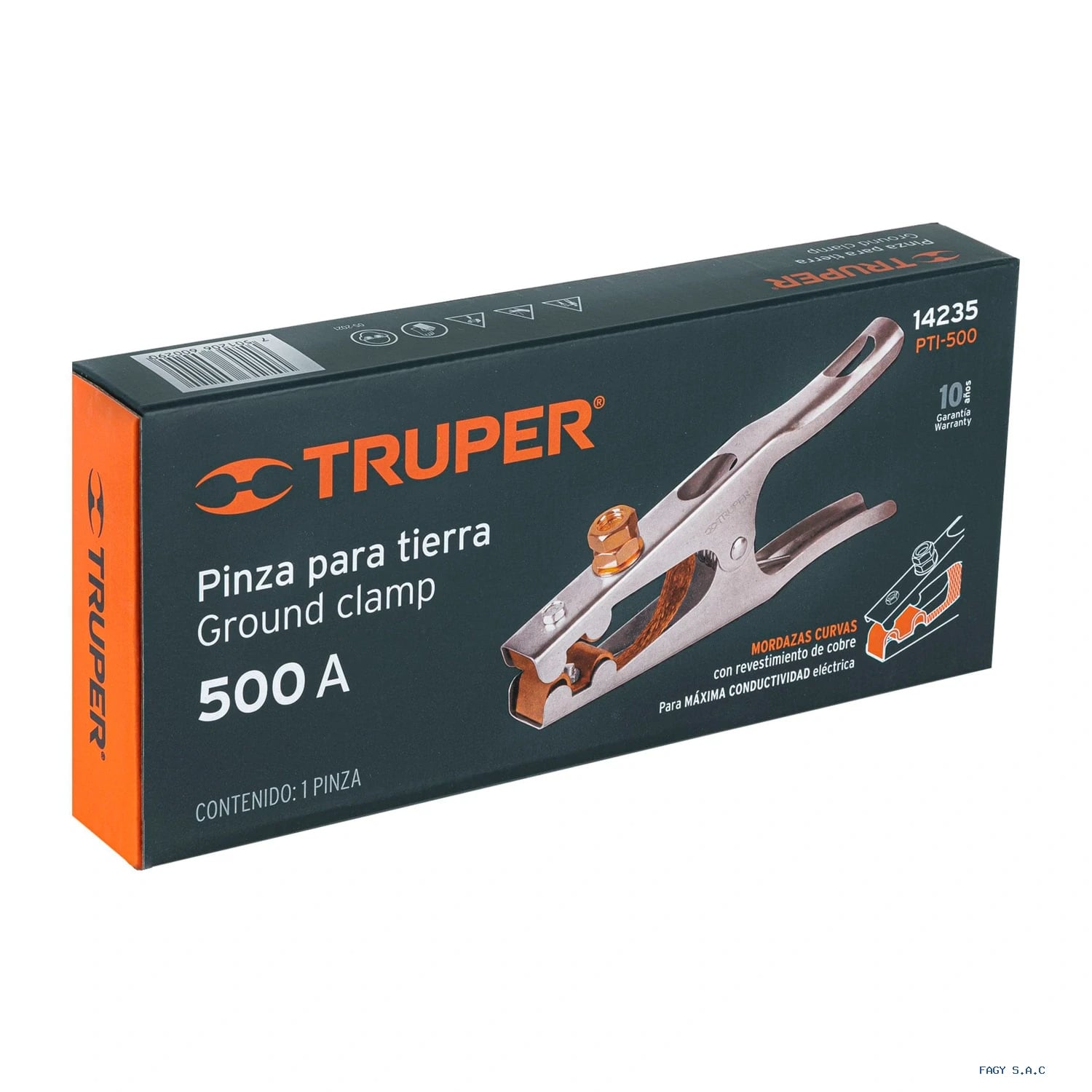 Alicate pinza para tierra de 500 A, Truper 14235