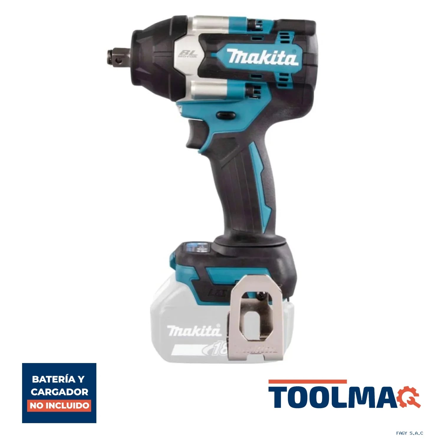 Llave de Impacto 1/2" 18V LXT BL 700Nm Baretool Makita DTW700Z