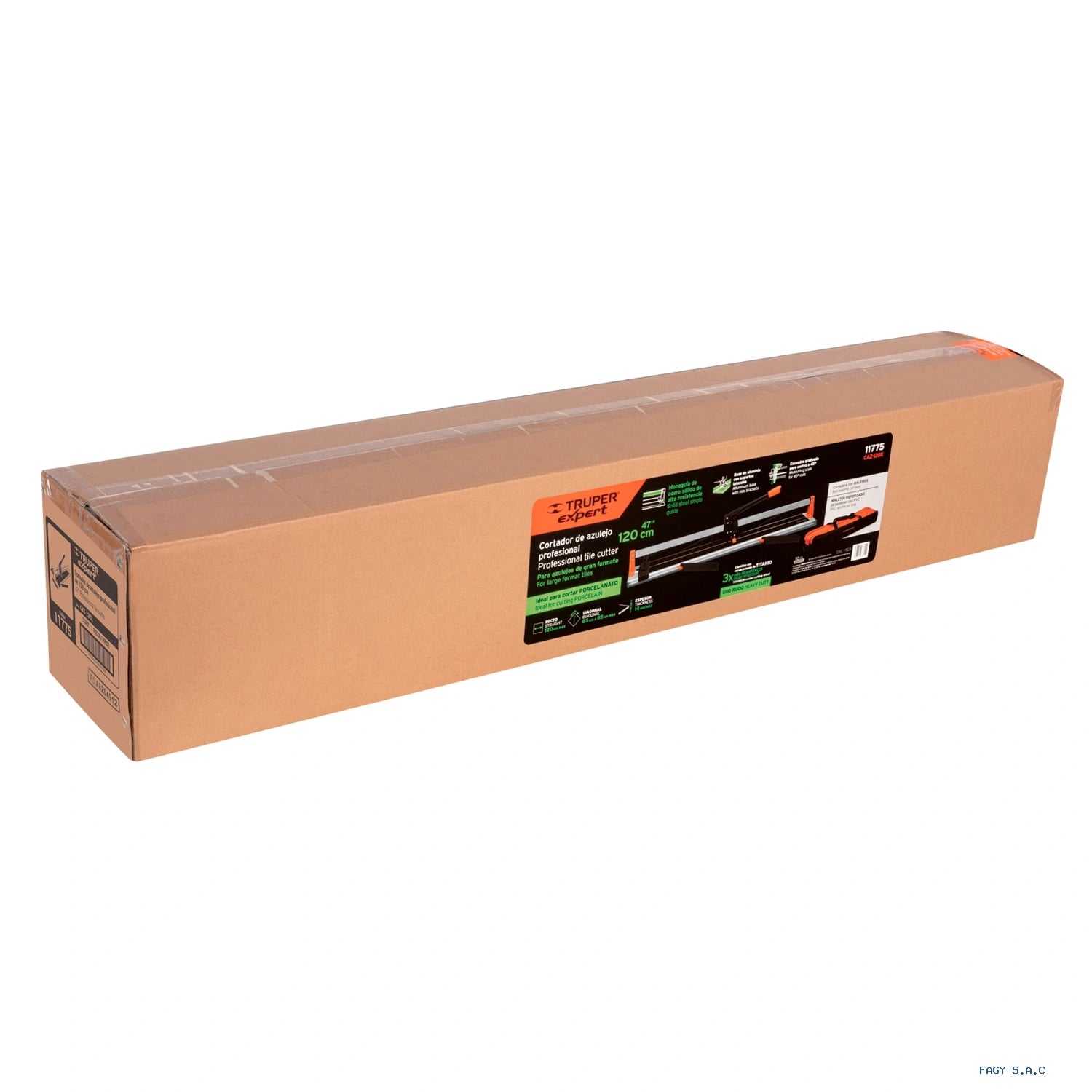 Cortador azulejo 47″ (120 cm) gran formato maletín Expert 11775