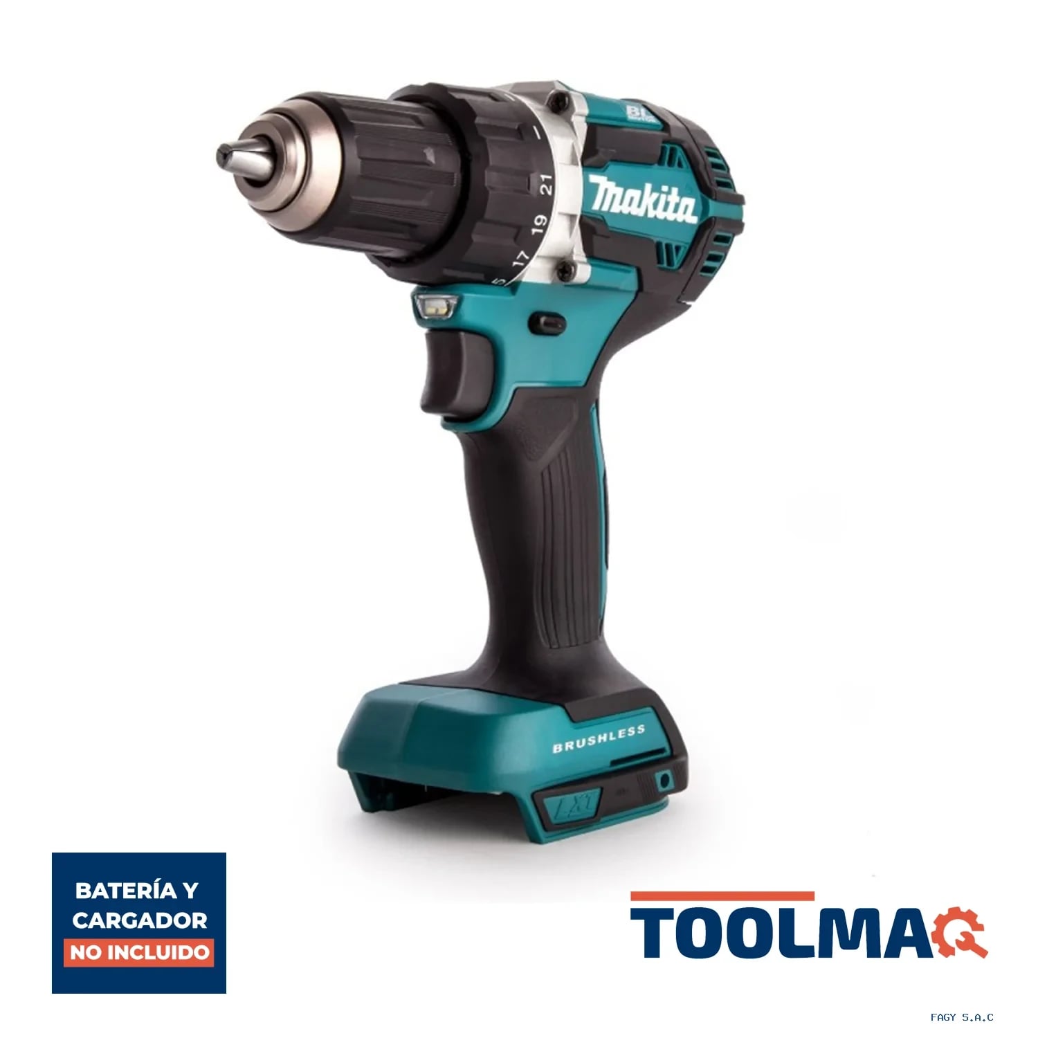 Taladro Atornillador 1/2" 18V LXT BL Baretool Makita DDF484Z