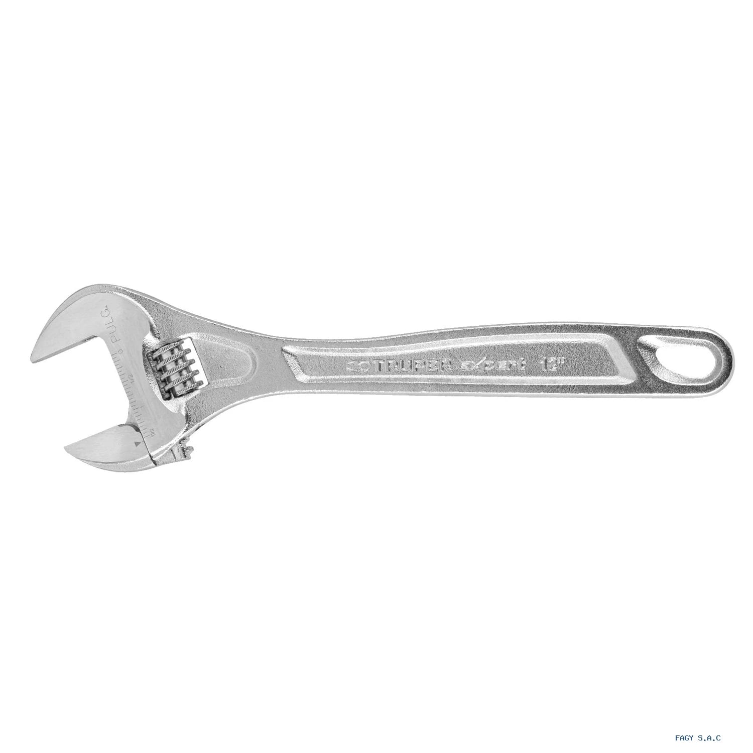 Llave ajustable (perico) 12" profesional cromada, Expert PET-12C 15508