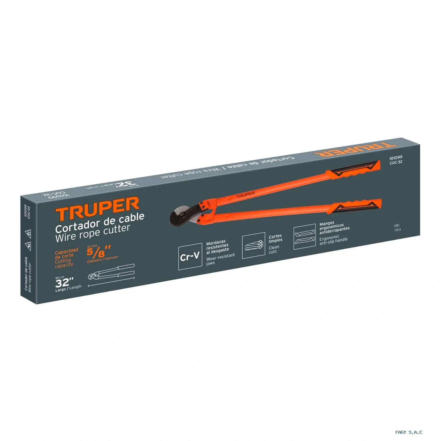 Cortador de 32″ de cable y alambre Truper 101099