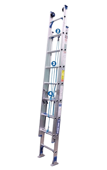 Escalera telescópica aluminio Bronco American