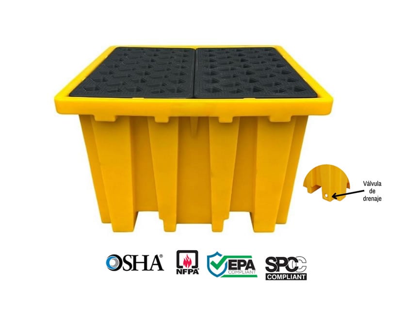 Pallet antiderrame para IBC de 135cm