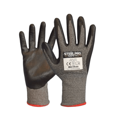 Guante multiflex CUT-5 Nitrilo Foam Steelpro