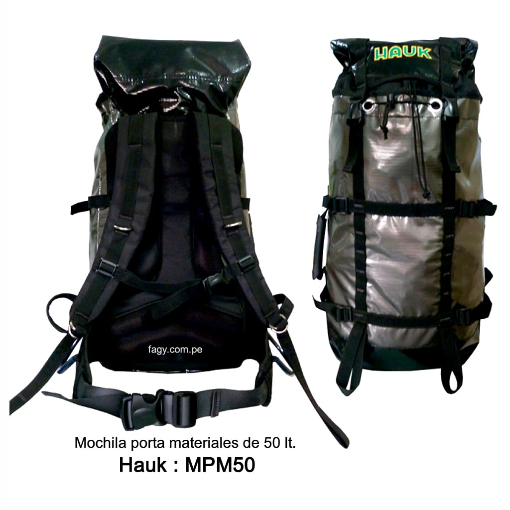 Mochila porta materiales de 50 lt. Hauk MPM50_01