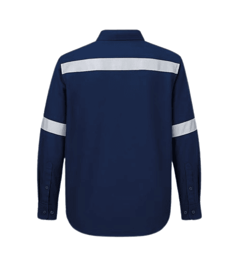 Camisa ignifuga de 26.8 calcm2 con cinta reflectiva