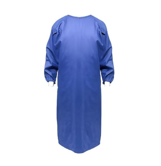 Mandil azul quirúrgico estéril descartable 40 gr