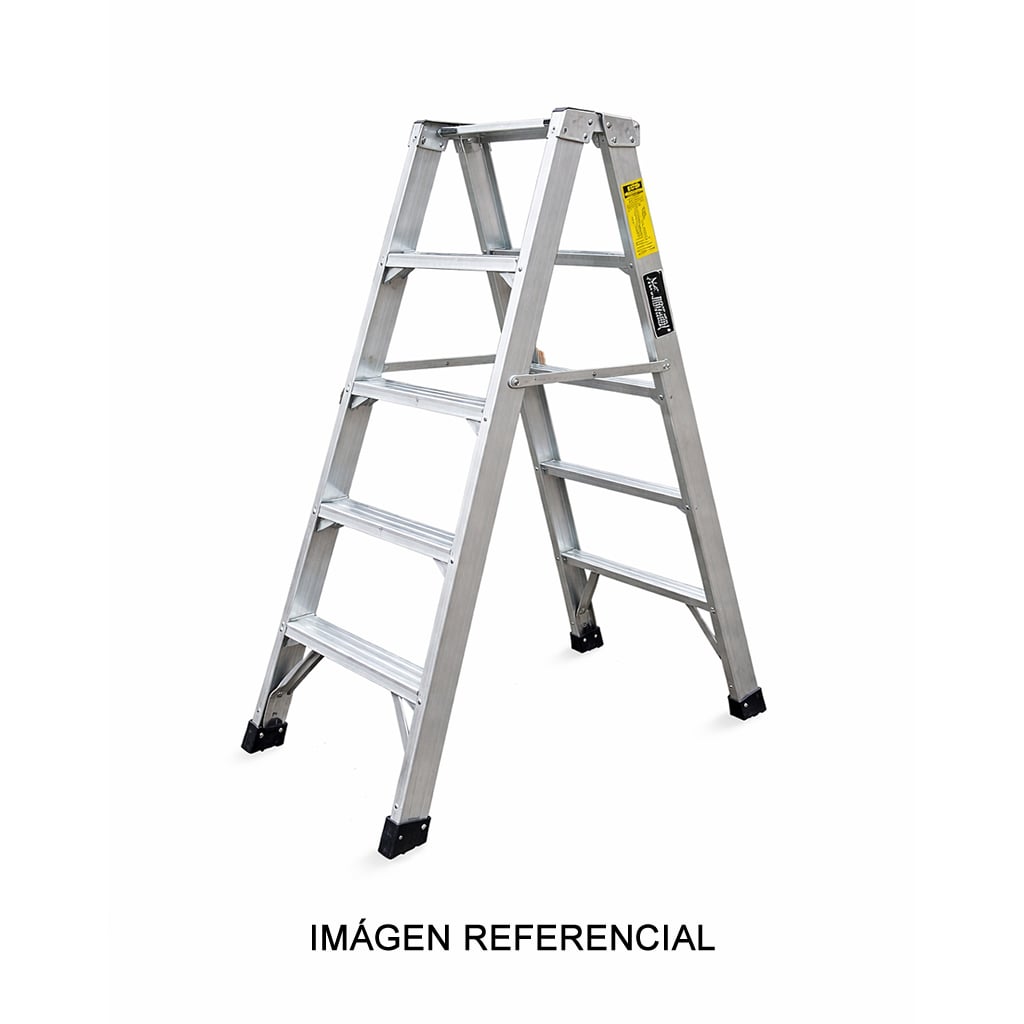 Escalera tijera doble acceso aluminio rhino ladder