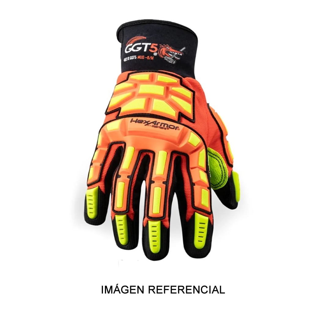 Guante HexArmor 4021X A8 Impacto 2 con tecnología Mud Grip