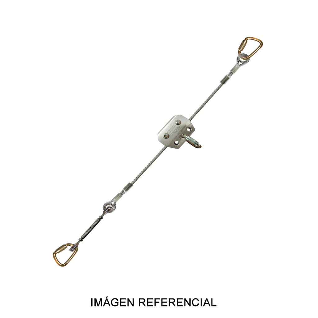Sistema de Línea de Vida Flexible Horizontal de Cable de Acero