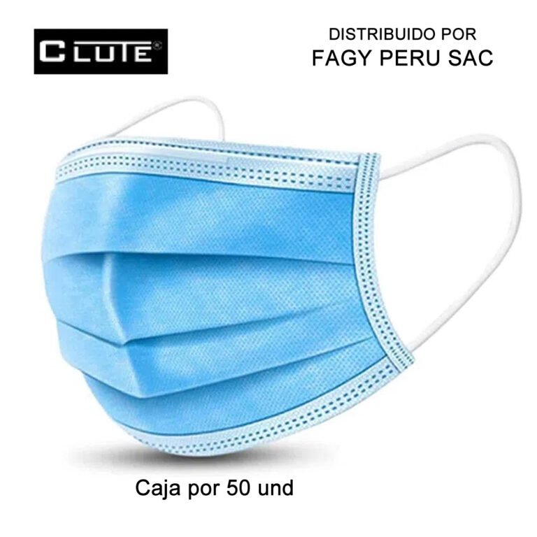 Mascarilla Quirurgico Celeste Clute